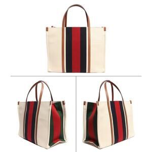 Gucci Bag stripe canvas Web Shoulder tote GG Interlocking